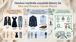 Timeless wardrobe essentials history for Men and Women: Classic Pieces.